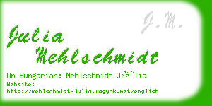 julia mehlschmidt business card